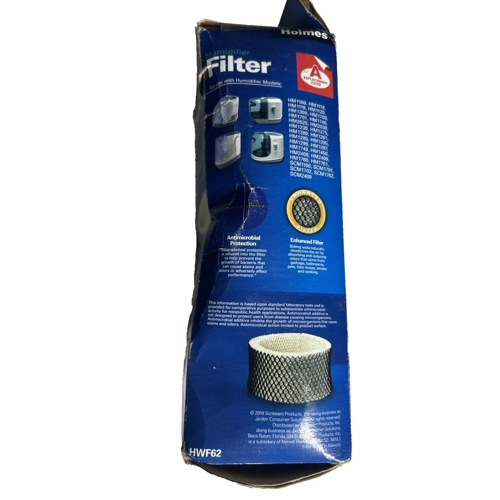 Holmes‎ HWF62 Humidifier Filter Antimicrobial Protection Baking Soda